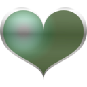 download Purple Heart clipart image with 180 hue color