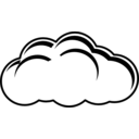 Simple Cloud Black White