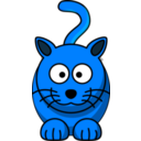 download Cat clipart image with 180 hue color