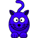 download Cat clipart image with 225 hue color