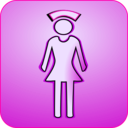 download Nurse Icon Glossy 128x128 clipart image with 90 hue color