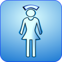 download Nurse Icon Glossy 128x128 clipart image with 0 hue color