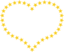 Heart Shaped Border With Yellow Stars