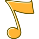 download Musical Note clipart image with 180 hue color