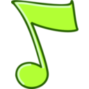 download Musical Note clipart image with 225 hue color