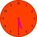 download Clock clipart image with 315 hue color