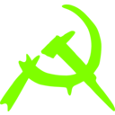 download Hammer And Sickle Graffiti clipart image with 90 hue color