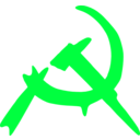 download Hammer And Sickle Graffiti clipart image with 135 hue color