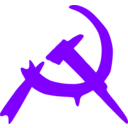 download Hammer And Sickle Graffiti clipart image with 270 hue color