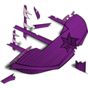 download Rpg Map Symbols Shipwreck clipart image with 270 hue color