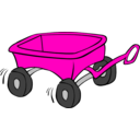 download Kids Wagon clipart image with 315 hue color