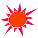 download Yellow And Orange Sun clipart image with 315 hue color