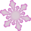 download Snowflake clipart image with 90 hue color