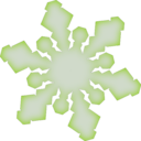 download Snowflake clipart image with 225 hue color