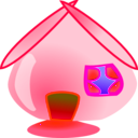 download Pinkhome2 clipart image with 45 hue color