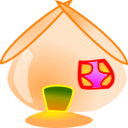 download Pinkhome2 clipart image with 90 hue color