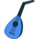 download Lute 1 clipart image with 180 hue color