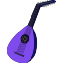 download Lute 1 clipart image with 225 hue color