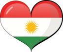 Kurdistan Heart Flag