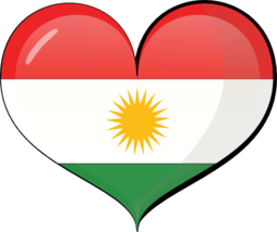 Kurdistan Heart Flag