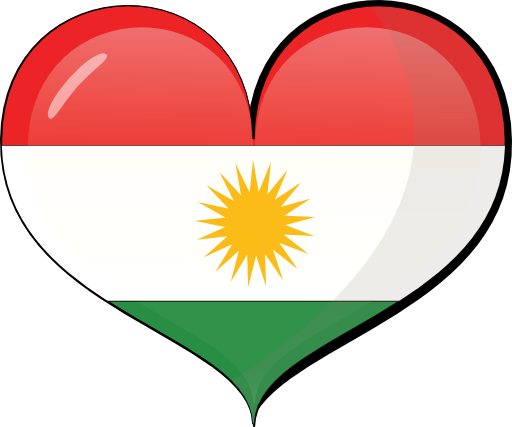 Kurdistan Heart Flag
