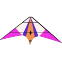 download Kite clipart image with 270 hue color