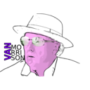 download Van Morrison clipart image with 270 hue color