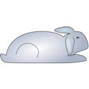 download Brown Bunny Rabbit clipart image with 180 hue color