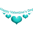 download Happy Valentine Smiley Emoticon clipart image with 180 hue color