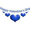 download Happy Valentine Smiley Emoticon clipart image with 225 hue color