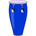 download Conga clipart image with 225 hue color
