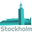 download Stockholm clipart image with 180 hue color