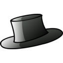 download Top Hat clipart image with 270 hue color