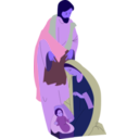 download Nativity clipart image with 225 hue color
