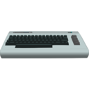 download Commodore 64 Computer clipart image with 180 hue color