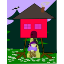 download Baba Yaga clipart image with 45 hue color