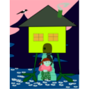 download Baba Yaga clipart image with 135 hue color