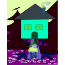 download Baba Yaga clipart image with 225 hue color