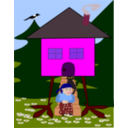 download Baba Yaga clipart image with 0 hue color