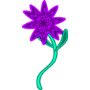 download Triptastic Blue Flower clipart image with 45 hue color