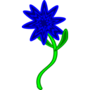 download Triptastic Blue Flower clipart image with 0 hue color