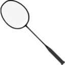 download Badminton Racket With Strings clipart image with 90 hue color