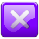 download Close Button Red clipart image with 270 hue color