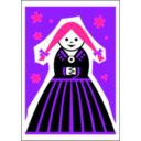 download Matchbox Label Girl By Rones clipart image with 270 hue color