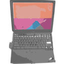 download Notebook Computer clipart image with 180 hue color