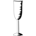 download Champagne Glass clipart image with 180 hue color