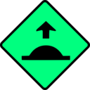 download Caution Sped Hump clipart image with 90 hue color