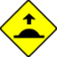 Caution Sped Hump