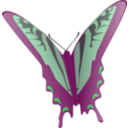 download Butterfly clipart image with 90 hue color