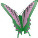 download Butterfly clipart image with 270 hue color